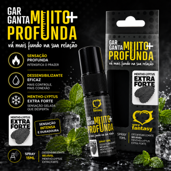 Garganta Muito Mais Profunda Mento-lyptus 15ml Sexy Fantasy - 5035