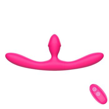 Vibrador de Ponto G Duplo Strapless com Controle Remoto - 9131