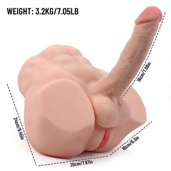 Masturbador Hermafrodita Vibratório 10 Modos SI - 9877