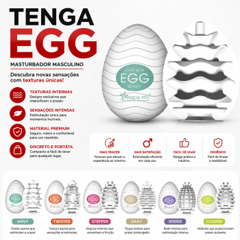 Ovo Masturbador Egg Magical Kiss Twister - 1013