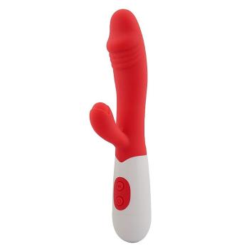 Vibrador De Ponto G e Clitóris Vermelho  - 7273