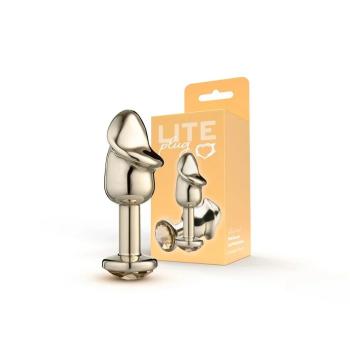 Plug Anal Dourado Pênis Com Pedra Dourada M Sexy Fantasy - 255