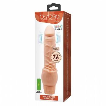 Prótese Realístico Com Vibro Em Silicone 19,5 x 3,8cm - 6982