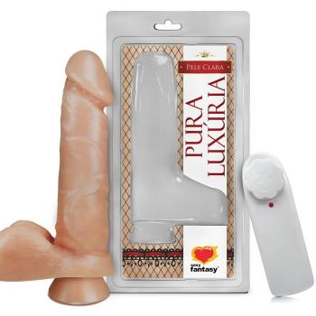 Penis Ventosa C/escroto e Vibro 16,0 x 3,5cm Sexy Fantasy - PV024