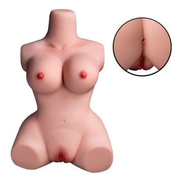 Masturbador Masculino Meio Corpo Cyberskin - Vagina e Ânus Realista - 9509