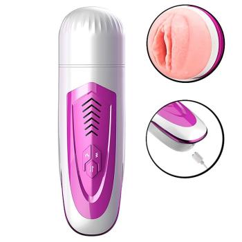 Masturbador Lanterna Vagina Dibe - Vai e Vem, Vibração e Aquecimento - 6964