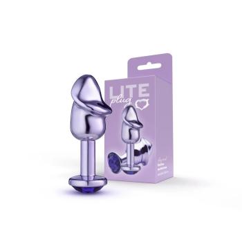 Plug Anal Pênis Roxo C/ Pedra Roxa M Sexy Fantasy - 261