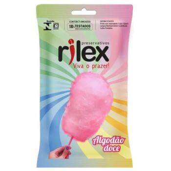 Preservativo Sabor Algodão Doce C/03un - Rilex