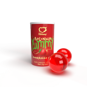 Bolinhas Beijáveis Yummy Morango 2un Sexy Fantasy - 8110