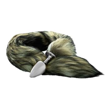 Plug Cromado Com Rabo Raposa Hard - Ha117