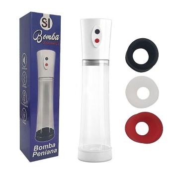 Bomba Peniana Eletrica 3 Aneis Man's Pump - 1264