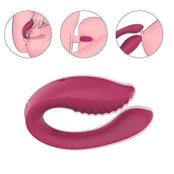 Vibrador de Casal Clitóris e Ponto G Controle Remoto SI - 8482