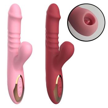 Vibrador Ponto G e Clitóris Língua e Vai e Vem SI - 8243