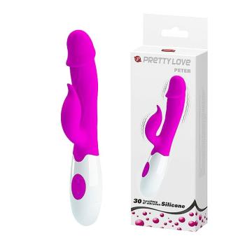 Vibrador Ponto G 2 Motores Peter 19cm Pretty Love - 6015