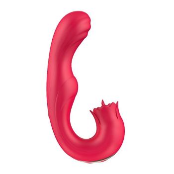 Vibrador Ponto G e Clitóris Língua e Rotação SI - 8508