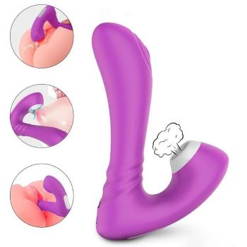 Vibrador Sugador De Clitóris C/ Pulsação Roxo - 6723