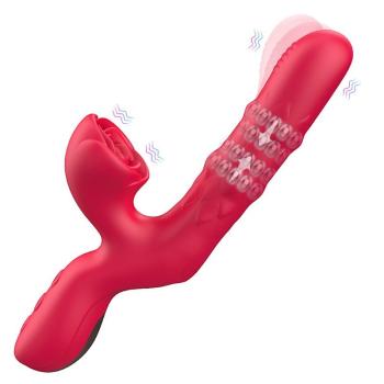 Vibrador Ponto G e Clitóris Minnie Anel Sobe e Desce SI - 9076