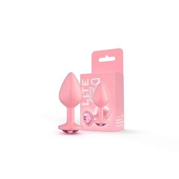 Plug Anal Rosa Claro C/ Glitter e Pedra Rosa Sexy Fantasy - 271