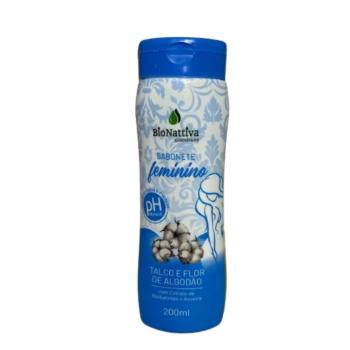 Sabonete Feminino Talcoo e Flor de Algodão 200ml Bio Nattiva - 3694
