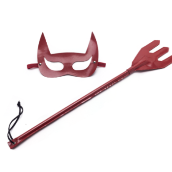 Kit Diabinha Chibata Tridente + Mascara Sexy Fantasy - 906