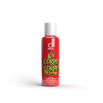 Corpo a Corpo Oleo de Massagem Hot Beijavel Morango 100ml Sexy Fantasy - 4870