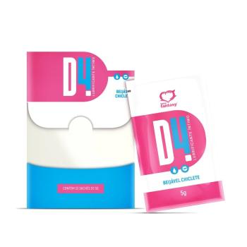 D4 Lubrificante Chiclete Sachê 5g C/30un Sexy Fantasy - 4012