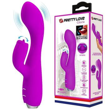 Vibrador Ponto G e Clitóris Gloria Pretty Love - 6310