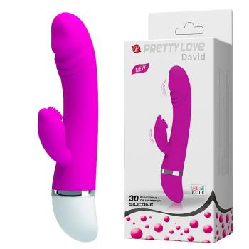 Vibrador Ponto G e Clitóris David Pretty Love - 5365