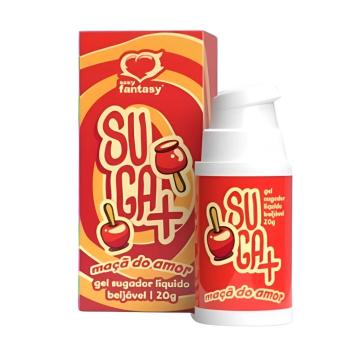 Gel Sugador Beijável Maçã do Amor Suga+ 20g Sexy Fantasy - 4702