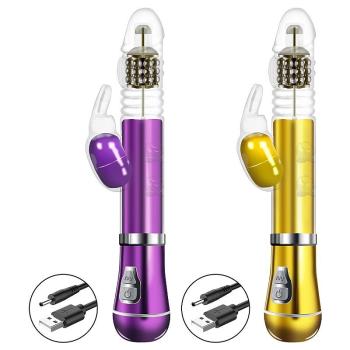 Vibrador Rotativo Vai e Vem e Estimulador de Clitóris - 8432
