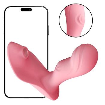 Vibrador Ponto G/Clitóris 5 em 1 Tapping Pulsação APP - 8661