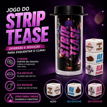 Jogo Do Prazer Striptease (3 Dados) Jogo Sensual - DA2400