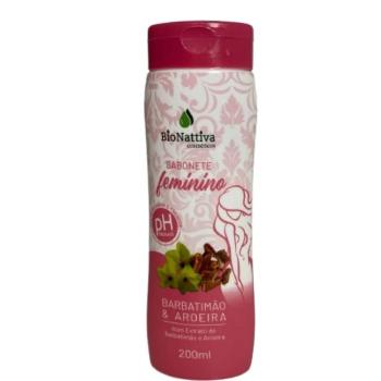 Sabonete Feminino Barbatimão e Aroeira 200ml Bio Nattiva - 3673