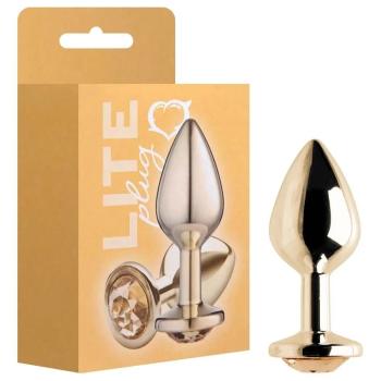 Plug Dourado Com Pedra Dourada P Sexy Fantasy - 253