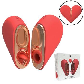 Vibrador Coração com Pulsação e Estimulação com Língua – 8721