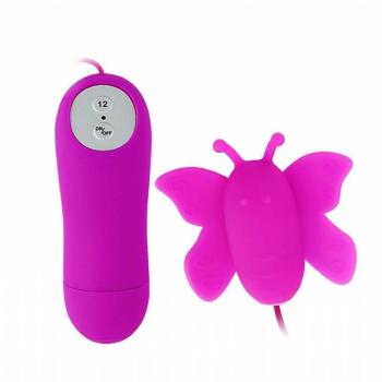 Vibrador Bullet Borboleta Silicone Cirugico C/12v - 5210