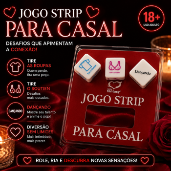Dado Strip Tease Casal 3un Sexy Fantasy - Br009