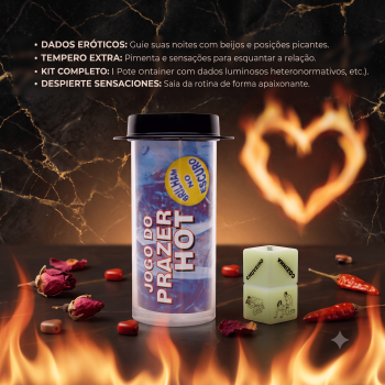 Jogo Do Prazer Hot Glow (2 Dados) Jogo Sensual - DA2200