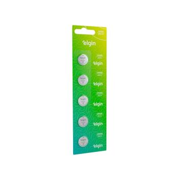 BATERIA CR1220 TIPO BOTÃO 3V CARTELA C/ 5 PEÇAS ELGIN 7897013573958