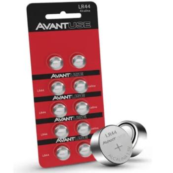 BATERIA LR44 1,5V ALCALINA CARTELA COM 10 PEÇAS AVANT 7899452038364