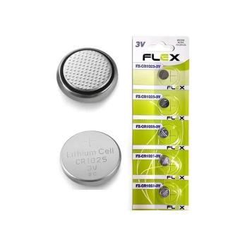BATERIA BOTAO FX-CR1025 3V C/1 - FÇEXGOLD CARTELA 5 PEÇAS 7898615158642