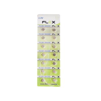 Bateria LR621/AG1/364A 1.5V CARTELA 14 PEÇAS FLEXGOLD 7898615150776