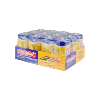 PILHAS D GRANDE COMUM AMARELINHA BANDEJA 12 UNIDADES RAYOVAC 7896009765346