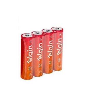 PILHA AA PEQUENA ZINCO COMUM  BLISTER DE 4 PEÇAS ELGIN 7908412502392