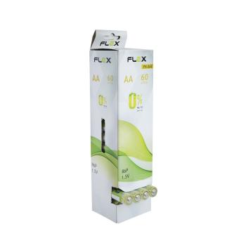 PILHA PEQUENA AA COMUM ZINCO/CARBONO CX COM 60 UNIDADES FLEXGOLD 7898615154866