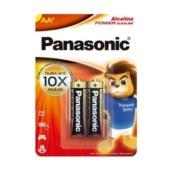 PILHA AA PEQUENA ALCALINA CARTELA 2 UNIDADES PANASONIC 7896067202241