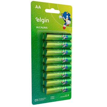 PILHA AA PEQUENA ALCALINA  CARTELA COM 16 PEÇAS ELGIN 7908412543951
