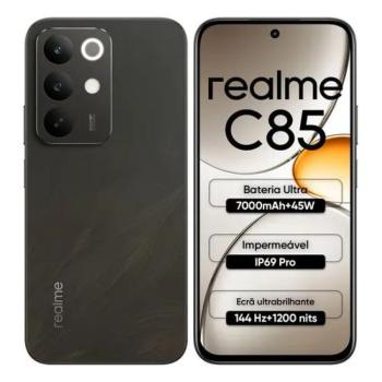 Realme C85 6Gb Ram 128GB Armazenamento - Preto