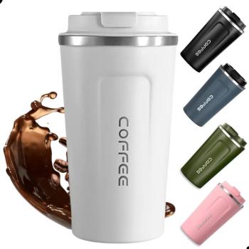 Copo Térmico Inox 380ml Antivazamento Café Chá Chocolate