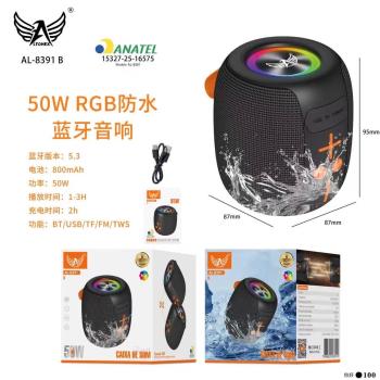 Caixa de som portátil Bluetooth 50W